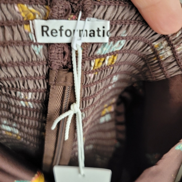 Reformation Overland Silk Top in Falena size 8 NWT - Picture 8 of 11